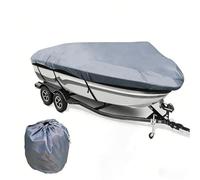 Telo di Copertura Barca Resistente E Impermeabile in Tessuto 600d,Protezione Anti-UV per Barche con Scafo Barche Pesca Nautico Diporto Bass Fishing,21~24FT