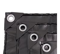 Telo di copertura for terreno in tela cerata spessa e resistente 500 g/m² for auto, giardino, pesca, mobili, roulotte(2x6m(6.5ftx19.7ft))