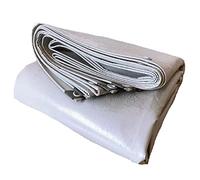 Telo di Copertura Grigio Impermeabile e Resistente - 3x5 m, Spessore 0,40 mm, Ideale per Caravan, mobili, Giardino e Come Telo da Terra, con Occhielli.