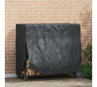 Telo di copertura impermeabile per mobili da balcone, copertura per scaffale legna da ardere, nero, 61 x 122 x 106 cm, in tessuto, appositamente progettato per interni ed esterni