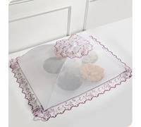 Telo di copertura per alimenti a rete pop-up di alta qualità, 70 x 50 cm, riutilizzabile e pieghevole, copertura per alimenti per picnic all'aperto, in rete, per tenere lontane mosche, insetti,