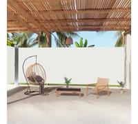 Telo di copertura per balcone da giardino, allungabile, color crema, 220 x 1000 cm, per terrazza, balcone, giardino, versatile