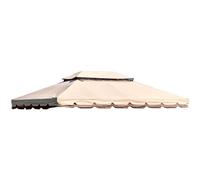 Telo di Copertura per Gazebo 3x4 Mt colore Beige con Ribalta con Tetto Camino