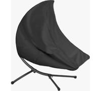 Telo di copertura per lettino sospeso, telo protettivo impermeabile per esterni 600D con cinghie con fibbia, nero, 185 x 117 x 198 cm