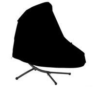 Telo di copertura per mobili da esterno per sedia a sdraio sospesa, con foro per ombrellone, tessuto Oxford 210D, impermeabile e resistente ai raggi UV, 185 x 116 x 198 cm, nero, 1 pezzo