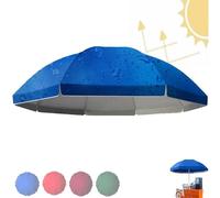 Telo di copertura per ombrellone da tavolo da mercato, telo di ricambio per ombrellone da giardino rotondo, 8/10 stecche ombrellone da giardino resistente allo sbiadimento(Blue 3.2m/10ft 8 Ribs)