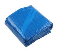 Telo di copertura per piscina, rettangolare, 240 g/m², in polietilene, resistente alle intemperie, con occhielli per protezione dalle foglie, conservazione del calore (262 x 175 cm)