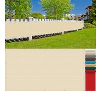 Telo di copertura per recinzione da balcone, resistente alle intemperie, 100 x 440 cm, facile da pulire, con cordino e fascette, ideale per esterni