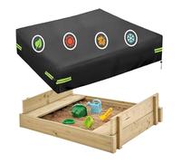 Telo di Copertura per Sabbiera Quadrato Impermeabile 205CM, 420D Copertura Sandbox Copri Coprisabbiera Protettiva per Bambini e Piscin, Giardino