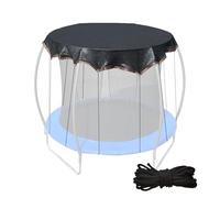 Telo di copertura per trampolino, protezione solare, rete resistente alle intemperie, con corda di fissaggio, per giardino, terrazza, cortile, parco giochi