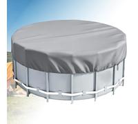 Telo di copertura rotondo per piscina, coperture solari per piscine fuori terra, installazione/rimozione efficace, copertura per piscine fuori terra, vestibilità aderente(Gray,D457cmxH20cm)