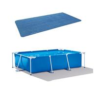Telo di copertura solare per piscina, Copertura Solare per Piscina, Carta Solare Piscina Pieghevole, Coperturas Piscina Impermeabile Coppia(BLUE,304x205cm)
