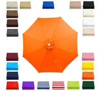 Telo di Copertura Universale per ombrellone da Esterno con 8 Stecche, Impermeabile, di Ricambio per ombrelloni da 2 m/2,5 m/3,5 m/4 m, con Protezione UV. Disponibile nei Colori Gri