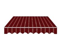 Telo di ricambio for tenda da sole, for patio, resistente ai raggi UV e all'acqua, con balza anteriore, tela di ricambio for balcone di casa (strisce verdi, 390x270 cm)(Brown Stripes,90x180cm)