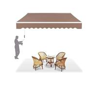 Telo di ricambio impermeabile da 6 x 2 m, resistente ai raggi UV, per tenda da esterno, telo resistente, colore verde, adatto per terrazze e giardini da 4,5 x 2,5 m