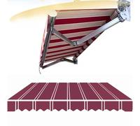 Telo di ricambio impermeabile per porte, terrazze, ristoranti e negozi, 360 x 300 cm, resistente ai raggi UV e alle intemperie