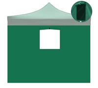 Telo di Ricambio Laterale per Gazebo Pieghevole 3x2m Impermeabile con Finestra