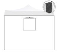 Telo di Ricambio Laterale per Gazebo Pieghevole 3x2m Impermeabile con Finestra