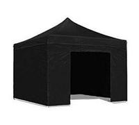 Telo di Ricambio Laterale per Gazebo Pieghevole 3x2m Impermeabile Ricambio Nero