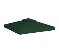 Telo di Ricambio per Gazebo 310g/m² Verde 3x3m