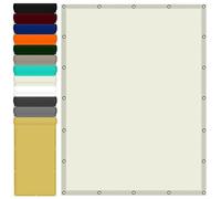 Telo di ricambio per ombrellone 2.4 x 3 m Impermeabile Tenda a Ombreggiante con Occhielli Protezione Raggi UV HDPE Telo Ombra per Tenda Amache Picnic, Avorio