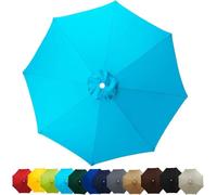 Telo di Ricambio per Ombrellone 8/6 Stecche, Rotondo Da 2/2.5/2.7/3/3.5 M Copertura Di Ricambio Per Ombrellone, Telo Per Ombrellone, Tessuto Impermeabile In Poliestere(Cielo azzurro,3.5M/8 arms)