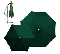 Telo Di Ricambio Per Ombrellone A 6/8 Stecche, Copertura Di Ricambio Per Parasol Da Giardino 2/2.3/2.7/3/3.50m, Baldacchino Di Ricambio Ombrellone(Dark green,8Ribs-4m(13.1FT))