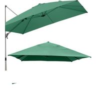 Telo di ricambio per ombrellone a sbalzo da 10 piedi x 10 piedi, da un metro quadrato, con 8 stecche, per patio, piscina, ombrellone offset, copertura parasole(Dark Green 300cm/10ft Single top)