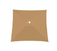 Telo Di Ricambio Per Ombrellone Colonna Centrale, Copertura Di Rechange Per Parasole Da Giardino Tavolo, Impermeabile Durevole Per Esterni, 4 6 8 Stecche Tessuto Di Sostituzione(Khaki,2.7X2.7m)