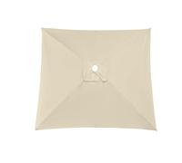 Telo Di Ricambio Per Ombrellone Colonna Centrale, Copertura Di Rechange Per Parasole Da Giardino Tavolo, Impermeabile Durevole Per Esterni, 4 6 8 Stecche Tessuto Di Sostituzione(Beige,2.7X2.7m)