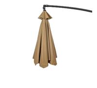 Telo di Ricambio per Ombrellone Copertura per Ombrellone Tettuccio di Ricambio per Ombrellone ∅2.0m 2.30m 2.70m 3.0m 6 Stecche 8 Stecche Poliestere Telo Ombrellone (Color : Brown, Size : 2.70m/9FT-6
