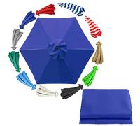 Telo di ricambio per ombrellone da esterno anti-UV a 6 stecche, resistente allo sbiadimento, telo di ricambio per ombrellone da giardino rotondo(Parang 3m/10ft)