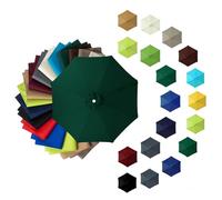 Telo di Ricambio per Ombrellone da Giardino 6/8 Stecche Copri Ombrellone Universale Impermeabile Anti-UV Sostituzione Copertura Parasole per Spiaggia e Esterno(Hunter Green,8 ribs:3.5M/11.5FT)