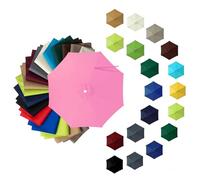 Telo di Ricambio per Ombrellone da Giardino 6/8 Stecche Copri Ombrellone Universale Impermeabile Anti-UV Sostituzione Copertura Parasole per Spiaggia e Esterno(Pink,6 ribs:2.15M/7FT)