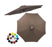 Telo di Ricambio per ombrellone da Giardino da 2,7 m/3 m. Copertura Superiore Resistente per ombrellone da Esterno con 6 o 8 Stecche, Ideale per Giardino, Cortile, Spiaggia e prote