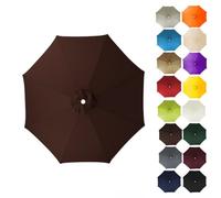 Telo di Ricambio per ombrellone da Giardino da 3,5 m, con Protezione UV, Forma Rotonda, 8 Stecche, Tessuto in Poliestere Resistente, Ideale per Esterni (Tortora)
