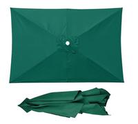 Telo di Ricambio per Ombrellone da Giardino, Ombrellone Rettangolare 3x2 m, Telo di Ricambio per Ombrellone a 6 Stecche, per Piscina Spiaggia E Tavolo(Dark Green)