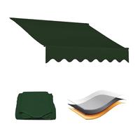 Telo di ricambio per ombrellone da giardino, resistente ai raggi UV e impermeabile, per ombrelloni da 0,6/0,9/1,2/5 m, grigio/Bei Outdoor ning per terrazza e balcone (7 x 1,5 m)