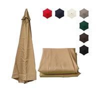 Telo Di Ricambio Per Ombrellone Tessuto Resistente All'acqua | Telo Di Ricambio Per Ombrellone Da Esterno Di Alta Qualità(Khaki,2.7m/8.8ft-6ribs)