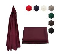 Telo Di Ricambio Per Ombrellone Tessuto Resistente All'acqua | Telo Di Ricambio Per Ombrellone Da Esterno Di Alta Qualità(Burgundy,2.3/7.5ft-6ribs)