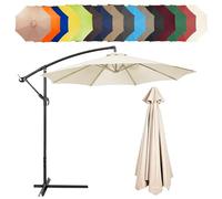 Telo Di Ricambio Per Ombrelloni A 6 Stecche /8 Stecche, Copertura Di Ricambio Per Ombrellone Da Giardino, Baldacchino Di Ricambio Ombrellone, Poliestere Telo Ombrellone(Beige,8 RIBS (350CM/11.5FT))