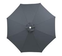 Telo di ricambio per Parassole, Copertura di Sostituzione per Ombrellone a 3m 6/8 Stecche, Tessuto in Poliestere anti-ultravioletto e Impermeabile, Solo Tettoia,Grey-8 Streben