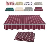 Telo di ricambio per tenda da balcone, impermeabile, resistente ai raggi UV, copertura con mantovana, magenta, 5 x 2 m, perfetta per protezione solare e uso esterno