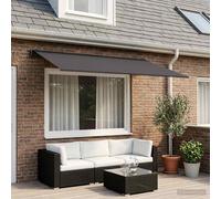 vidaXL Tessuto di ricambio per tenda da sole, 450 x 300 cm, per giardino e terrazza, rettangolare, moderna, resistente ai raggi UV, resistente alle intemperie