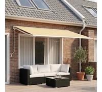 Telo di ricambio per tenda da sole Giallo e Bianco 350 x 200 cm
