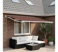 Telo di ricambio per tenda da sole Marrone 600 × 300 cm
