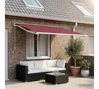 Telo di ricambio per tenda da sole Rosso Borgogna 600 × 350 cm