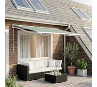 Telo di ricambio per tenda da sole Verde e Bianco 300 x 250 cm
