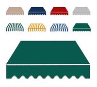 Telo Di Ricambio Per Tenda Parasole Retrattile, 3x2.5m 4x3.0m Tessuto Di Ricambio Per Tenda Da Esterno, Tendone Superiore Parasole Per Balcone Patio(Green,3x2m(10x6.5ft))