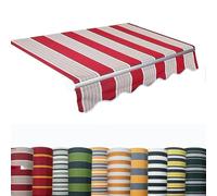 Telo di ricambio per tenda parasole retrattile resistente all'acqua, in poliestere, 3 x 2,5 m, per patio, protezione UV, durevole e resistente alle intemperie